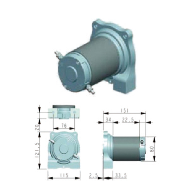 STARTER MOTOR REPAIR KIT FOR 12V 1200W 220A CW/CCW 额定扭矩 N.M:5 for WRENCH MOTOR