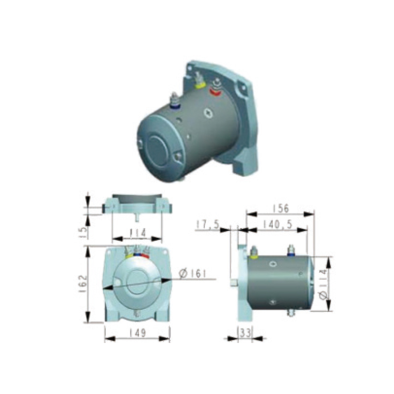 STARTER MOTOR REPAIR KIT FOR 12V 2100W 350A CW/CCW 额定扭矩 N.M:10 for WRENCH MOTOR