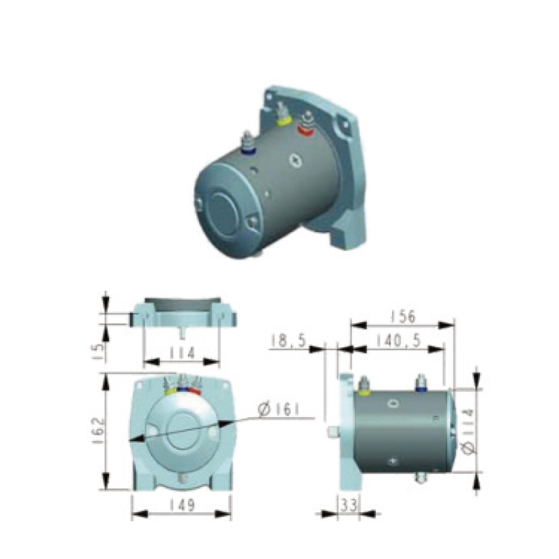 STARTER MOTOR REPAIR KIT FOR 12V 2100W 350A CW/CCW 额定扭矩 N.M:10 for WRENCH MOTOR